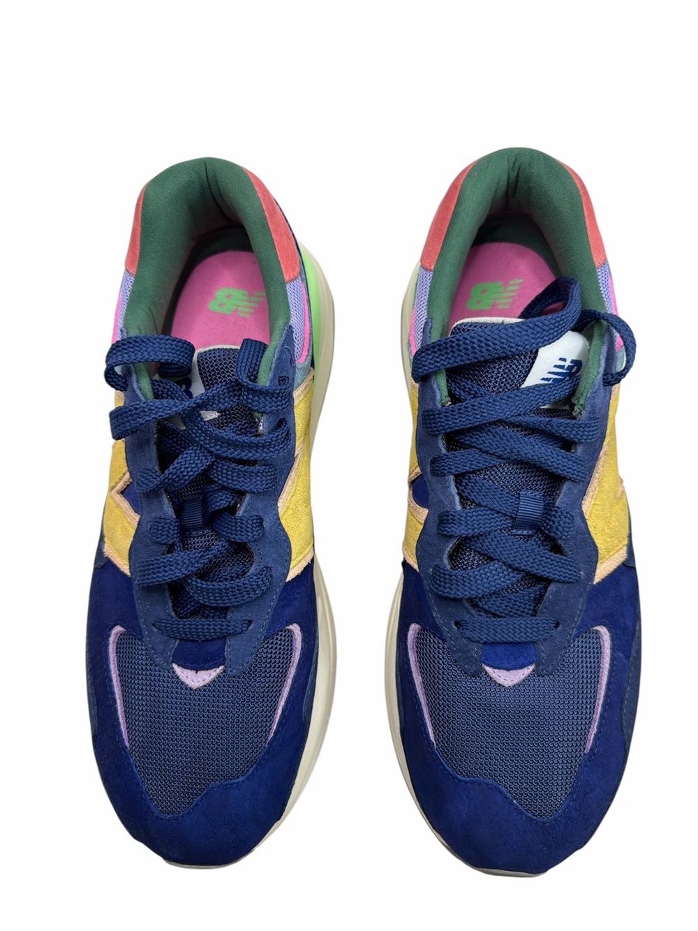 New Balance 5740 Blue Yellow Green White Sneakers M5740SSG Mens Size 12